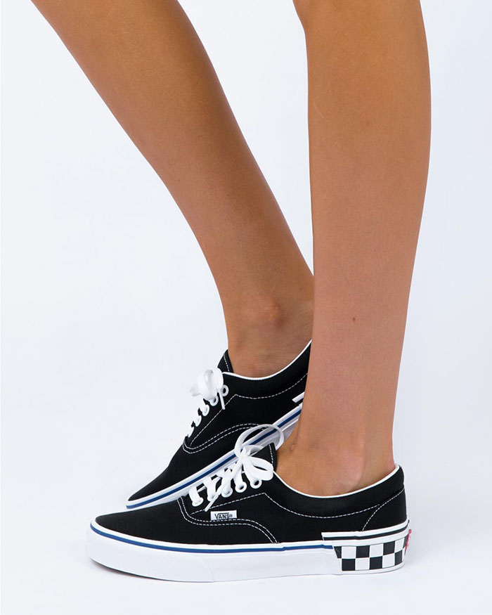 Vans era shop check block black